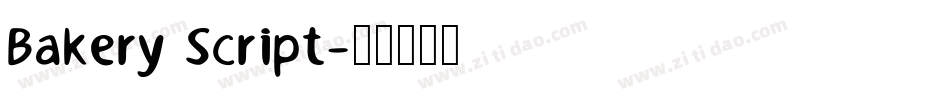 Bakery Script字体转换